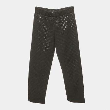 Marni Black Checks Lurex Trousers M