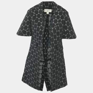 Marni x H&M Black Dots Jacquard Open Front Jacket XS
