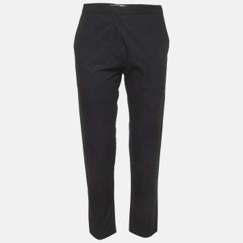 Pre Owned Marni Black Cotton Skinny Trousers S