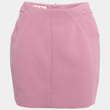 Pre Owned Marni Pink Cotton Mini Skirt M