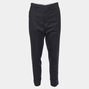 Pre Owned Marni Black Wool Tailored Trousers S