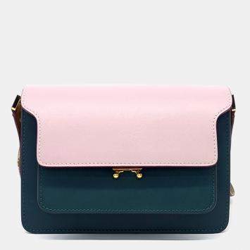Pre Owned Marni Blue/Pink Leather trunk bag
