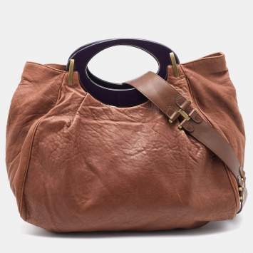 Pre Owned Marni Brown Leather Shoulder Bag