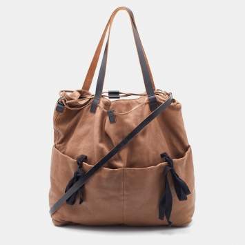Pre Owned Marni Brown Leather Tote