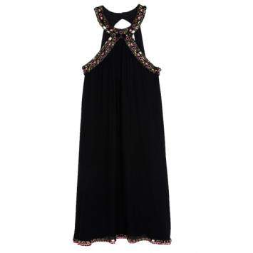 Pre Owned Matthew Williamson Embellished Halterneck Dress S