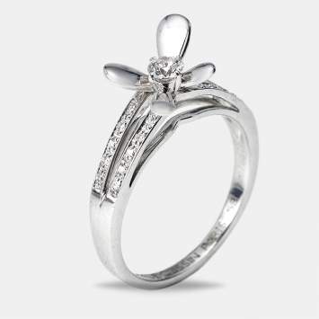 مملوكة مسبقًا خاتم موبوسين موى أيمير توي ألماس ذهب أبيض عيار 18 مقاس 53