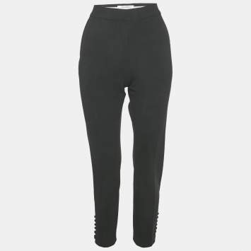Max Mara Black Crepe Trousers M