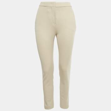 مملوكة مسبقًا Max Mara Beige Crepe Formal Trousers S 