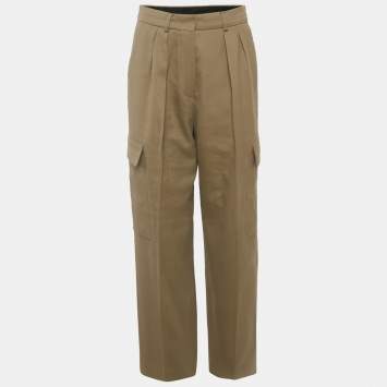 مملوكة مسبقًا Max Mara Black Gabardine Cargo Pants S