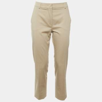 مملوكة مسبقًا بنطال مكس مارا قطن بيج مقاس وسط (ميديم)