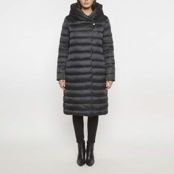 Pre Owned Max Mara The Cube Black Nylon Blend Reversible Quilted Novef Down Jacket L