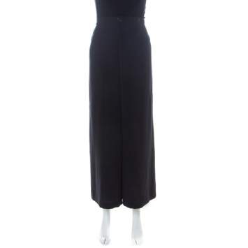Pre Owned Max Mara Navy Blue Crepe Ago Harem Trousers M