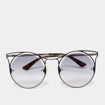 Pre Owned McQ by Alexander McQueen Metal Cat Eye Sunglasses