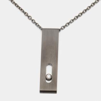 Pre Owned Messika Move Diamond Titanium Necklace