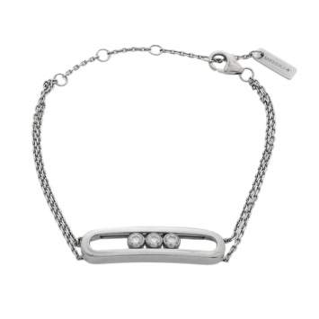 Pre Owned Messika Move Classique Diamond 18K White Gold Bracelet