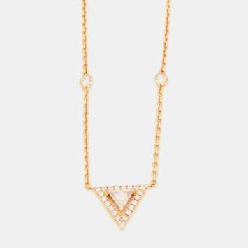 Pre Owned Messika Thea Diamonds 18k Rose Gold Chain Necklace