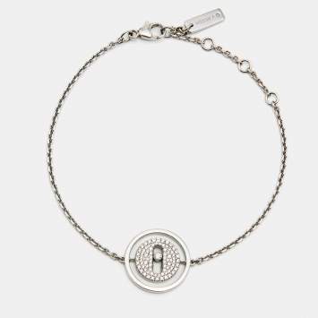 Pre Owned Messika Lucky Move Pave Diamond 18k White Gold Bracelet