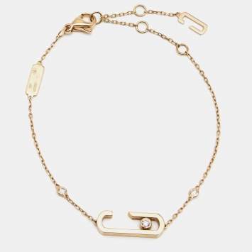 Pre Owned Messika Move Addiction by Gigi Hadid Diamond 18k Rose Gold Bracelet