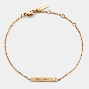 Pre Owned Messika My First Diamond 18k Rose Gold Bracelet