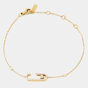 Pre Owned Messika by Gigi Hadid Move Addiction Diamond 18k Yellow Gold Bracelet