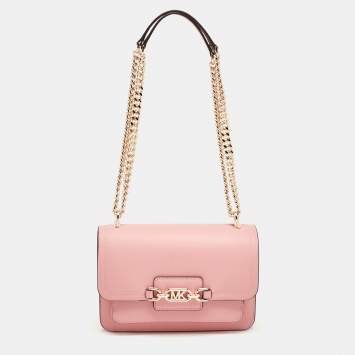 مملوكة مسبقًا Michael Kors Pink Leather Large Heather Shoulder Bag