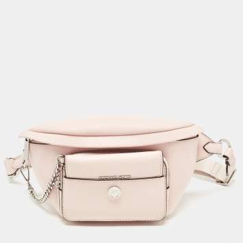 Pre Owned Michael Kors Powder Pink Leather 2 in 1 Maisie Waist Bag