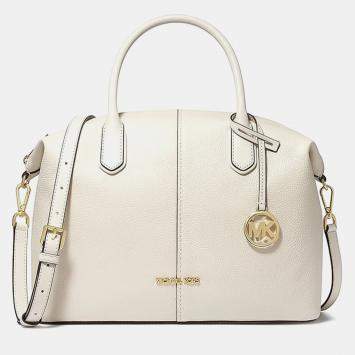 مملوكة مسبقًا Michael Kors LG Gold Leather Satchel Bag