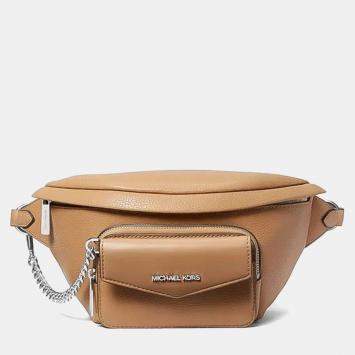 مملوكة مسبقًا Michael Kors Brown Leather Crossbody Bag