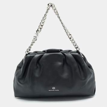 مملوكة مسبقًا حقيبة كروس مايكل كورس نولا جلد أسود قابلة للتحويل