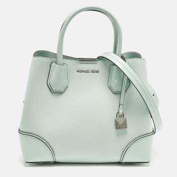 Pre Owned حقيبة يد مايكل كورس مرسر غاليري جلد أخضر ماء صغير