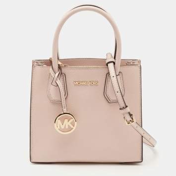 Pre Owned Michael Kors Powder Blush Leather Mini Mercer Tote