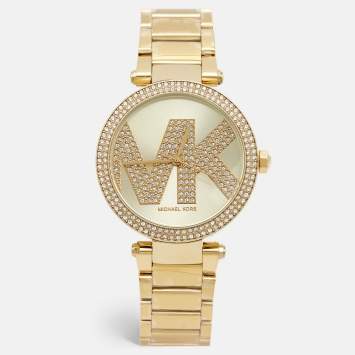 Michael Kors Champagne Gold Plated Stainless Steel Parker MK6659 Women's Wristwatch 39 mm