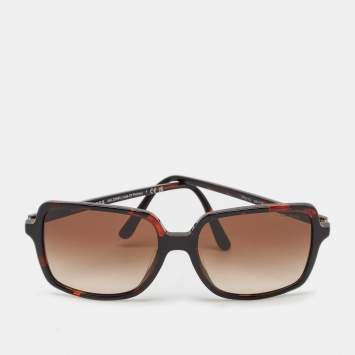 Pre Owned Michael Kors Brown Gradient 378113 Isle of Palms Square Sunglasses