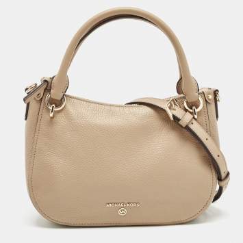 مملوكة مسبقًا Michael Kors Beige Leather Small Harper Shoulder Bag