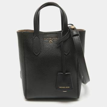 Pre Owned Michael Kors Black Leather Extra Small Sinclair Tote