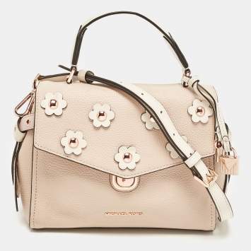 Pre Owned Michael Kors Tricolor Leather Small Embellished Bristol Top Handle Bag