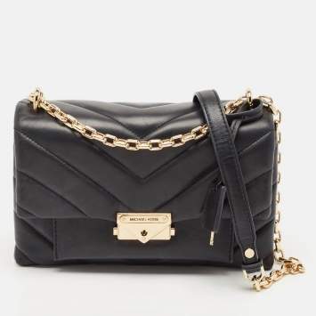 مملوكة مسبقًا Michael Kors Black Quilted Leather Cece Shoulder Bag