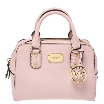 Pre Owned Michael Michael Kors Pink Leather MIni 2way Crossbody Bag