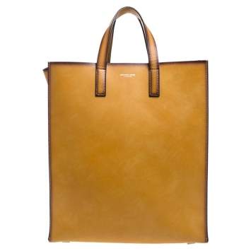 Pre Owned Michael Kors Tan Ombre Leather Prescott Tote  