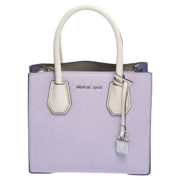 Pre Owned Michael Kors Multicolor Leather Mini Mercer Tote