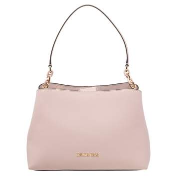 Pre Owned Michael Kors Powder Pink Saffiano Leather Large Portia Shoulder Bag