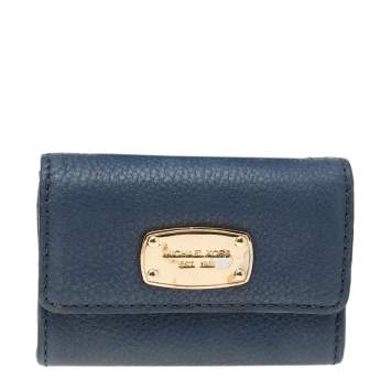 مملوكة مسبقًا Michael Kors Blue Leather Wallet