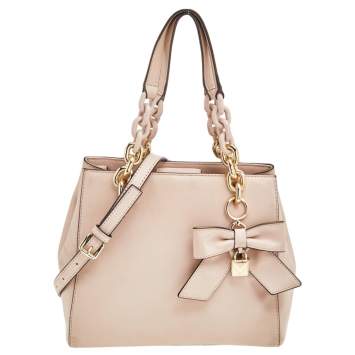 Pre Owned Michael Kors Pink Leather Satchel