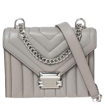 Pre Owned  Michael Kors Grey Whitney Shoulder Bag