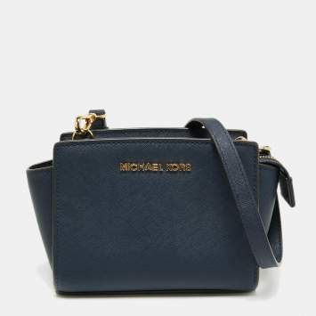 mk handbags navy blue