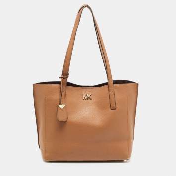 Pre Owned Michael Kors Brown Leather Ana Tote