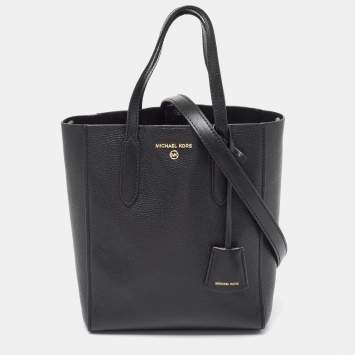 Pre Owned Michael Kors Black Leather Sinclair Tote