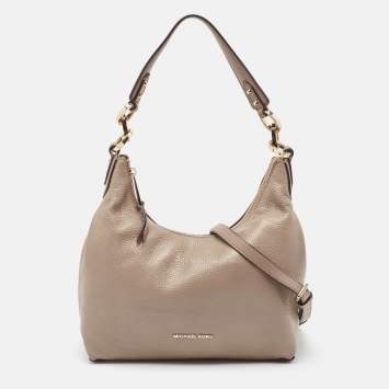 Pre Owned Michael Kors Grey Leather Isabelle Hobo