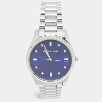 Michael Kors Blue Stainless Steel Blake MK3225 Unisex Wristwatch 41.50 mm