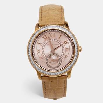 Michael Kors Rose Gold PVD Coated Stainless Steel Madelyn MK2448 Women's Wristwatch 40 mm